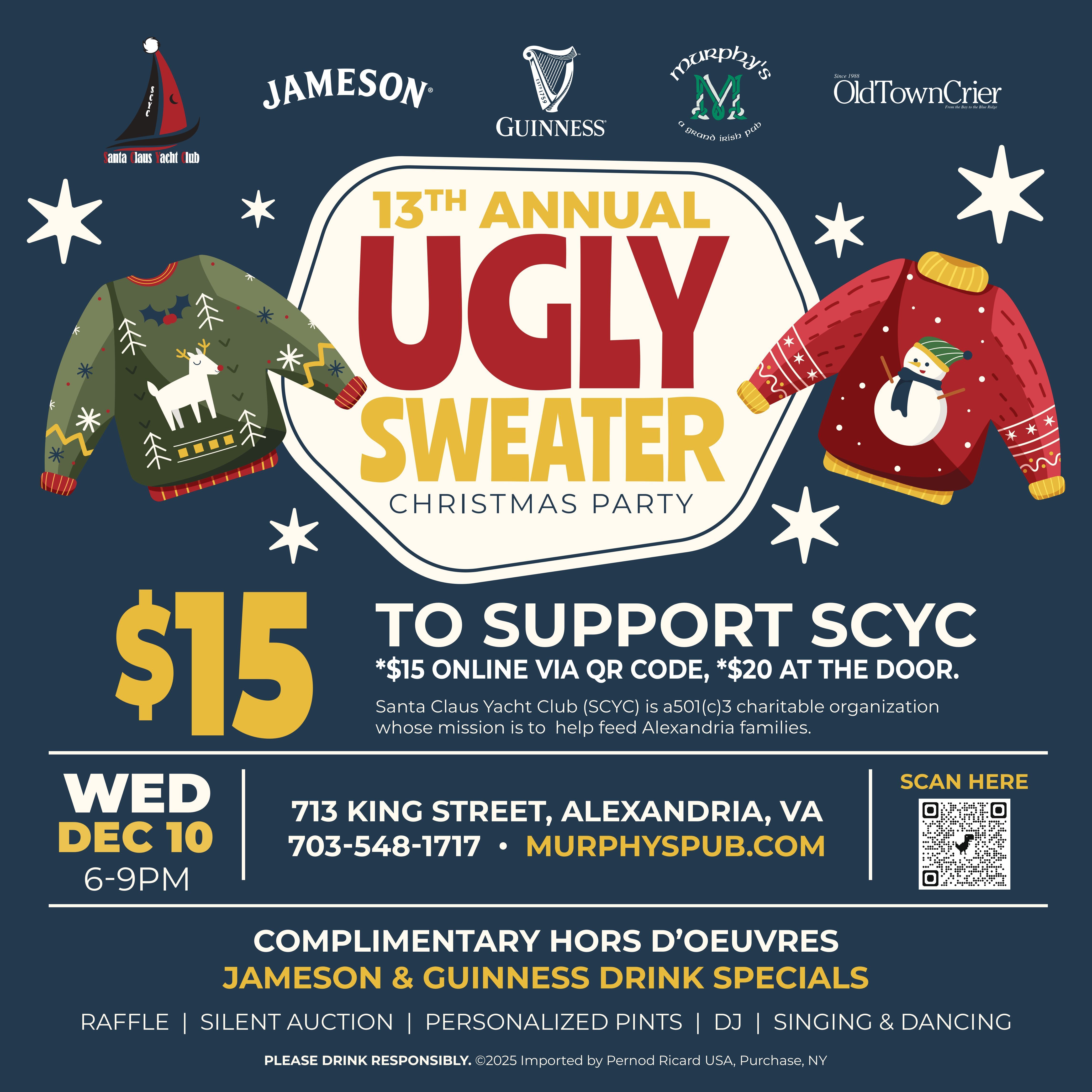 SCYC 13th Annual Ugly Sweater Party 2025 - logo